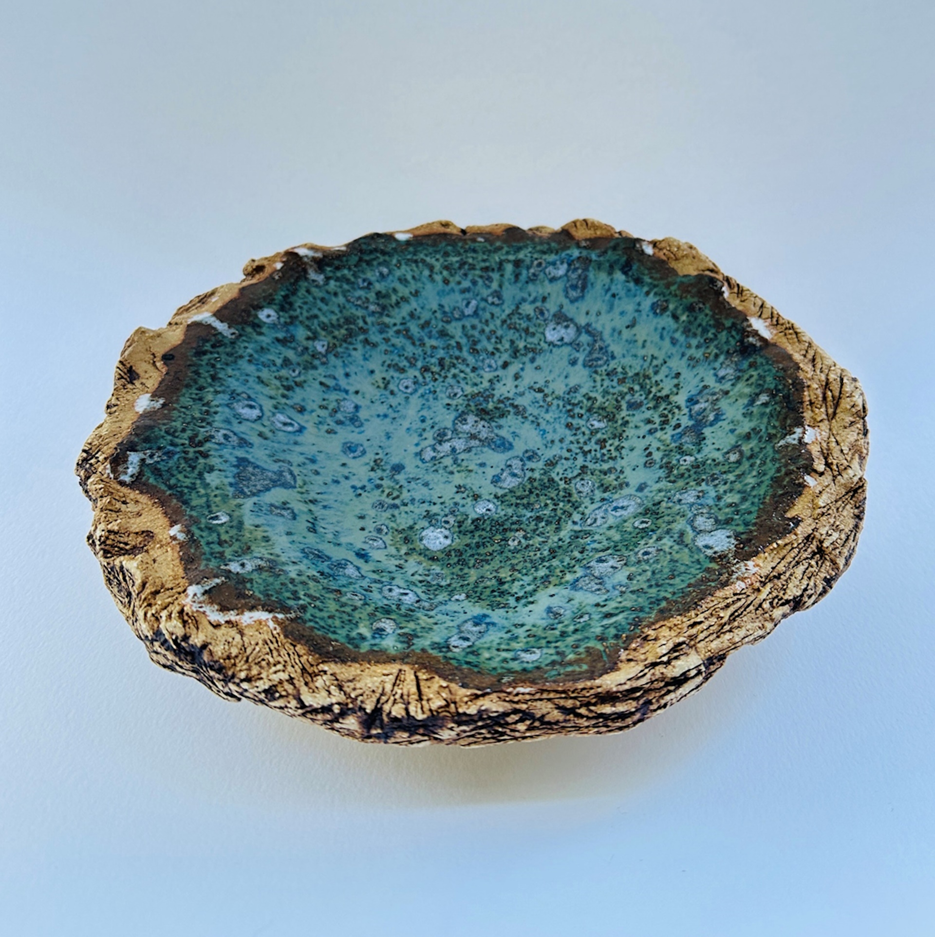 IBC 26cm turquoise birdnest dish